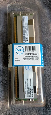 Dell 32GB DDR3-1600 PC3-12800 ECC LRDIMM SNPF1G9D/32G RAM NUEVO EN CAJA Lote de 8 Foto 1 de 4