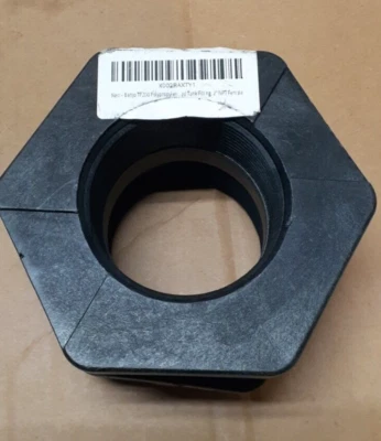 Banjo Tf200 Bulkhead Tank Fitting, Glass Reinforced Polypropylene Body, 2 In - Image 1 of 2