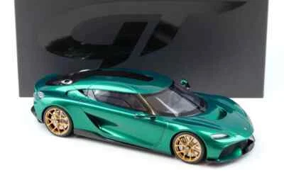 Modelo de superdeportivo de resina 1/18 GT Spirit GT888 Koenigsegg Gemera Racing verde 2024 Foto 1 de 4