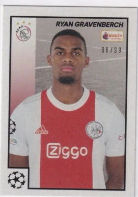 Topps Merlin Heritage 97 2022 No. 75 Ryan Gravenberch Grey Jersey Number 8/99 - Image 1 of 2