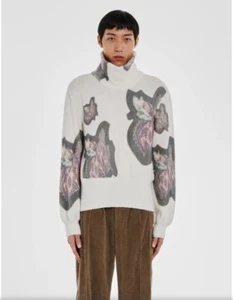 NWT KIKO KOSTADINOV Angelos Jumper Sweater Pink/Black/White Size M (52) - Picture 1 of 4
