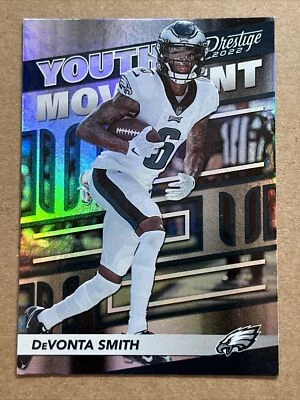 DeVonta Smith 2022 Prestige Football “Youth Movement” Football Card. Eagles - Image 1 of 4