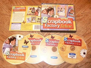 Art Explosion Scrapbook Factory Deluxe v 3.0 PC CD-ROM 4discs 2005 Windows 98/XP - Picture 1 of 1