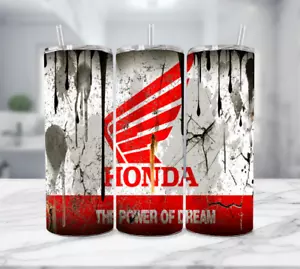 Honda Edelstahl dünner Becher mehrfarbig mit Strohhalm (20 Oz) - Bild 1 von 3