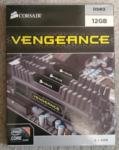 Corsair Vengeance | 12 GB (3x4GB) | DDR3 | 1600 MHz | CMZ12GX3M3A1600C9 - Picture 1 of 3