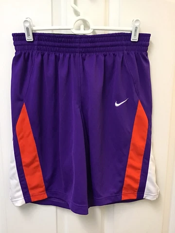 Nike Clemson Tigers Men’s Shorts Purple W/ Orange White Size Medium EUC 577 Cover