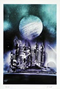 Kunstdruck - Der bunte Planet, Limitiert & handsigniert 10/50 - Bild 1 von 1