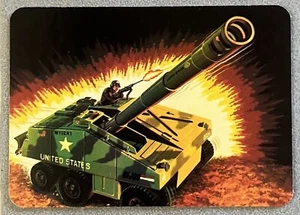 1986 G.I. Joe Action Cards # 55 Self-Propelled Cannon (Slugger) Hasbro ARAH - Picture 1 of 2