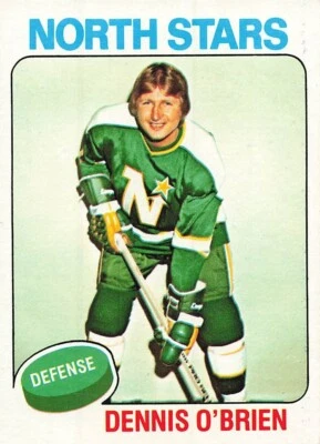 DENNIS O'BRIEN 1975-76 TOPPS HOCKEY #53 - Image 1 of 2