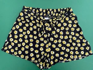 HIP pantaloncino nero floreale elastico in vita - Taglia S - Foto 1 di 3