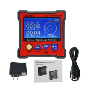 DXL360S Dual Axis Digital Angle Protractor Magnetic Inclinometer Angle Finder* - Picture 1 of 8