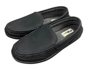 My Pillow Slipper Shoes Women's 9 Black Leather Comfort Loafers Moccasin Moc Toe - Picture 1 of 8