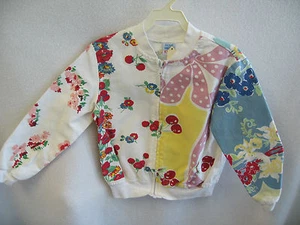 SUPER CUTE! Blue Moon Girls Vintage Pattern Floral Jacket 4T Kids Clothing NEW!! - Picture 1 of 2
