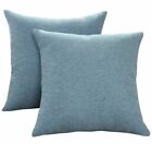 2-Pack Decorative Linen Throw Pillow Cases/Covers (17.5