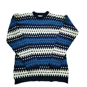 Figgjo Pullover Damen Größe M Medium Strick 100% Wolle Grob Fair Isle Vintage - Bild 1 von 10