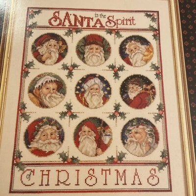 Christmas Nine Santa Sampler Claus Clause cross stitch pattern Sudbury House - Image 1 of 4