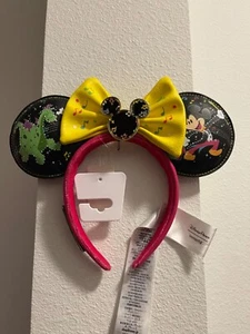 Cerchietto orecchie Minnie Disney Parks Loungefly parata elettrica NUOVO Bagliore al buio - Foto 1 di 7