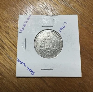 1967 ONE BOLIVAR VENEZUELA REPÚBLICA DE VENEZUELA UN BOLÍVAR 1967 - Picture 1 of 2
