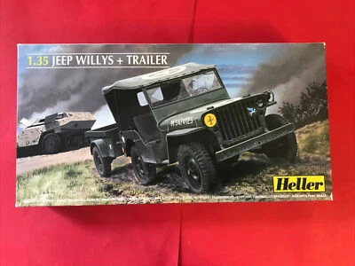 Heller No. Jeep Willys 81105, 1:35 + remolque (Willy's Jeep) Foto 1 de 4