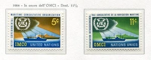 19055). UNITED NATIONS (New York) 1964 MNH** Nuovi** IMCO