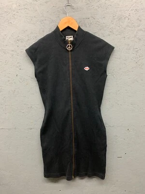 Vestido Moschino Junior Niñas Talla 160 14-16 Negro Logo Delantero Informal Sin Mangas Foto 1 de 4