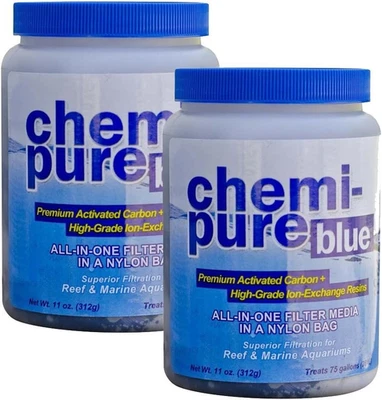 Chemi-Pure Blue Filtration Media for Aquarium, 11-Ounce (2 Pack) - Image 1 of 4