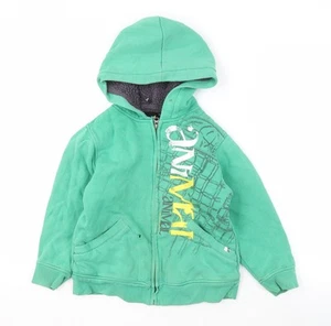 Animal Boys Green Full Zip Hoodie 2XS Graphic Print Casual - Picture 1 of 12