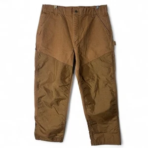Carhartt Mens Vintage B186 Dungaree Fit Double Front Duck Hunting Pants Sz 36x30 - Picture 1 of 9