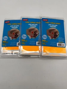 3/4in Round Removable Color Coding Labels 3/4" labels Orange 3 Pack of 1008 ea. - Picture 1 of 3