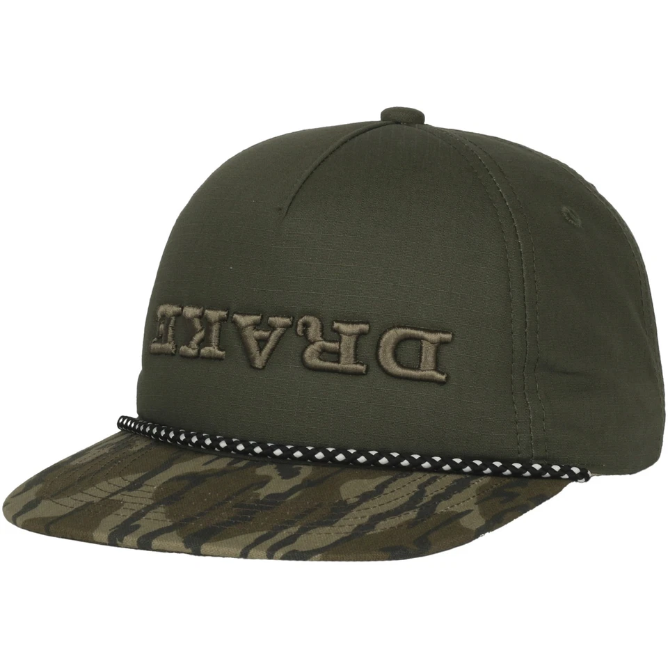 Drake Waterfowl Flatbill 2 Tone Ripstop Rope Hat Reverse Logo - Image 1 of 1
