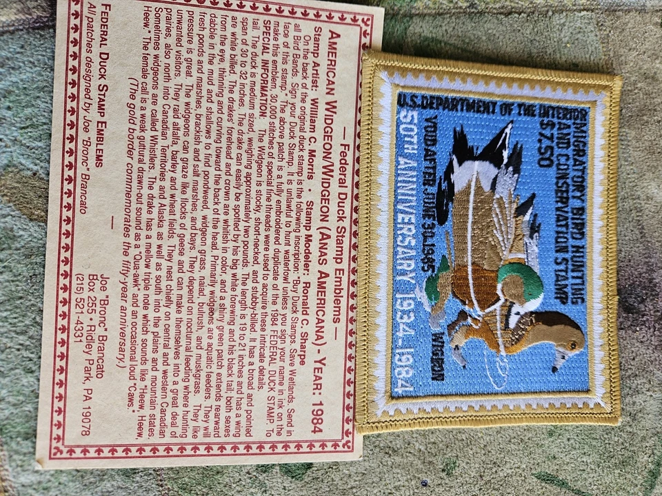 Federal Duck Stamp Patch 50th Aniversary    - Image 1 of 1
