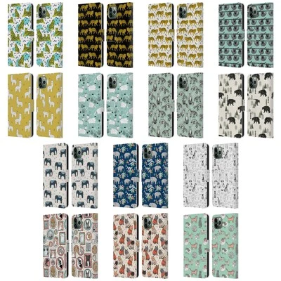 OFFICIAL ANDREA LAUREN DESIGN ANIMALS LEATHER BOOK CASE FOR APPLE iPHONE PHONES - Image 1 of 4