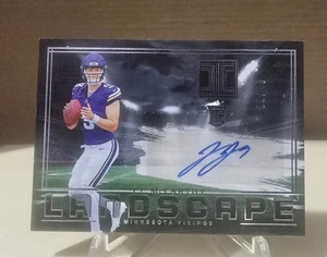 Panini Impecable JJ McCARTHY 2024 *Paisaje novato automático*/99 Vikings - Imagen 1 de 6
