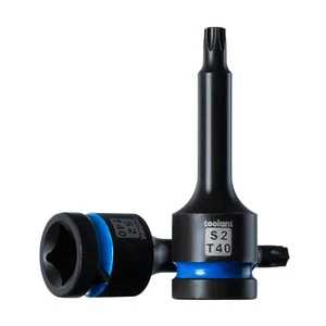 toolant Torx T40 Impact Bit Socket Set 2pcs1/2" S2 Steel Air Drive Star Socke... - Picture 1 of 6