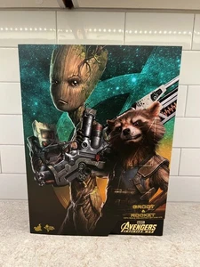 Hot Toys MMS476 - Figuras de mapache Groot y cohete escala 1/6 Avengers - Imagen 1 de 6