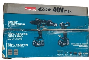NEU Makita 40V Max XGT Brushless Akku 2-teilig Kombi-Set Bohrhammer/Schlagschrauber - Bild 1 von 3