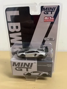 Mini GT 1:64 LBWK Lamborghini Aventador Edición Limitada Plata Mate #449, NUEVO - Imagen 1 de 4