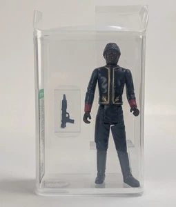 Vintage 1981 Star Wars Kenner AFA 80 Bespin Guard Black Loose Figure HK - Picture 1 of 3