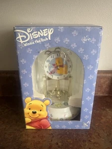 Vintage 1991 Disney Winnie Puuh 30 Jahre Jubiläumsuhr Glaskuppel Schmetterlinge - Bild 1 von 8