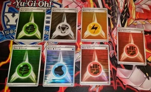 Pokemon TCG Black Bolt White Flare - Basic Energy Horizontal Foil Holo Lot of 7 - Bild 1 von 4