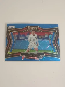 Tarjeta de nivel de campo Phil Foden 2024-25 Select FIFA Soccer Blue Lazer #212 Inglaterra  - Imagen 1 de 2