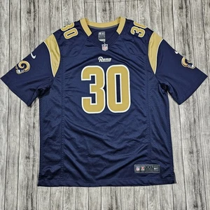 EXCELLENT Todd Gurley II #30 On Field Los Angeles Rams NFL Jersey Mens XXL Blue - Picture 1 of 9