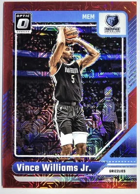 2024-25 Panini Donruss Optic Choice Red /88 Vince Williams Jr #198 Grizzlies 🔴B - Image 1 of 2