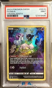 Mew 2023 Pokemon Sword & Shield Crown Zenith Full Art Rare #GG10 PSA 9 Mint - Picture 1 of 2