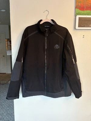 Port Authority men's black coat with Native American motif szXL excellent condit - Image 1 of 4