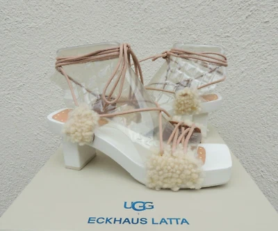 UGG X ECKHAUS LATTA EL PILAR PLATFORM HEEL SANDALS, WOMEN US 7/ EUR 38 ~NIB - Image 1 of 4