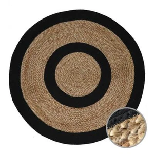 Rug Round Jute Rug 100% Natural Farmhouse Rug for Rustic Look Home Décor - Picture 1 of 6