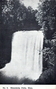Postal de Minnehaha Falls Minnesota No.6 sin publicar - Imagen 1 de 2