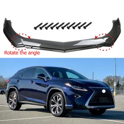 Car Front Bumper Lip Body Kit Splitter Spoiler Carbon Style For Lexus RX 350 450 Foto 1 de 4