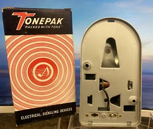 TONEPAK Door Bell CAT. #100 Fully Enclosed Bell, Metal Electric Signal Device - Picture 1 of 5